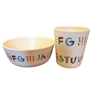 Pillowfort Alphabet Bowl and Cup Set